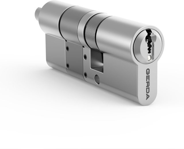 Gerda Zylinder für tedee Lock PRO, Längenverstellbar, Innen 30-61 mm, Außen 30 mm, Silber - Bild 1
