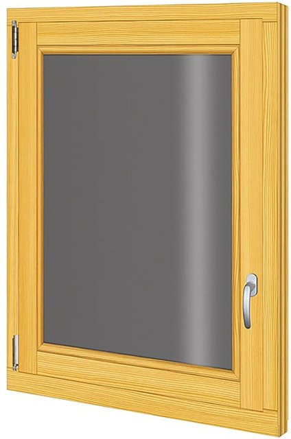 Roro Holzfenster Fichte braun B/H: 78 x 98 cm mit Dreh-Kipp-Funktion - Bild 1
