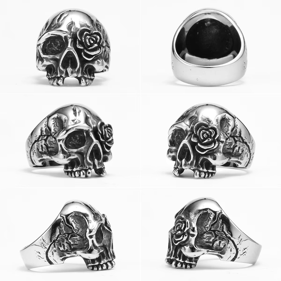 METAL HUNTER Ring, Edelstahl, Roségold, Punk, Unisex - Bild 3