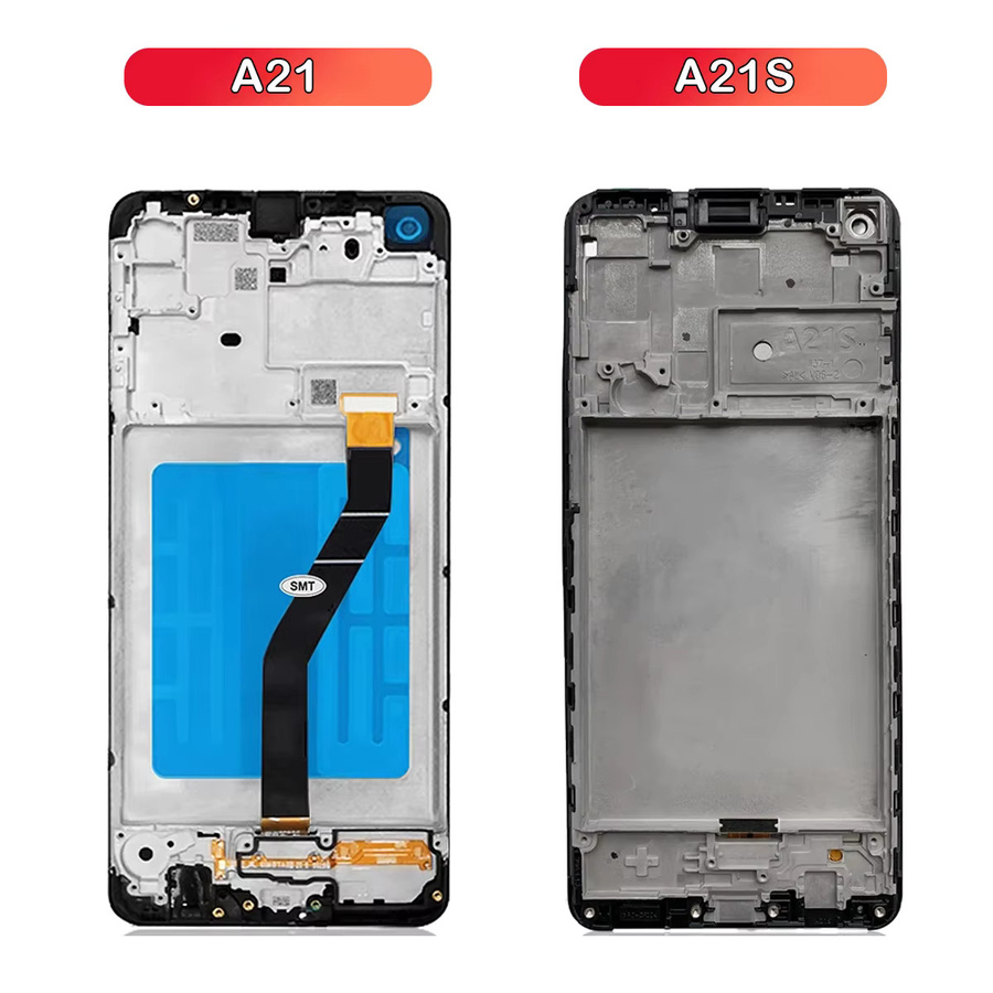 Samsung A21s A217 LCD Display mit Rahmen und Touchscreen Digitizer in Schwarz, 6,5 Zoll für SM-A215U - Bild 2