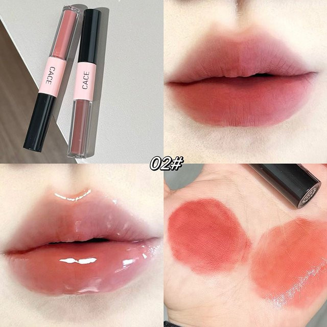 CACE 2-in-1 Lippenstift Lipgloss, Rot, Glänzend - Bild 1