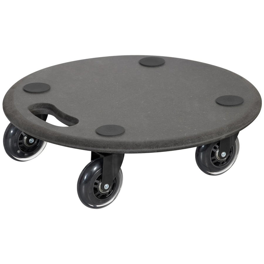 Wagner Transportroller MM1610 aus MDF in Schwarz und Holzoptik, Durchmesser: 38 cm, Höhe: 11 cm, Tragkraft 250 kg - Bild 2
