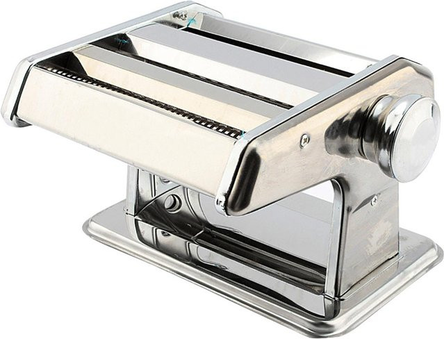 CosyHome 3in1 Nudelmaschine aus Edelstahl für Lasagne, Spaghetti und Tagliatelle in Weiß und Silber - Bild 1