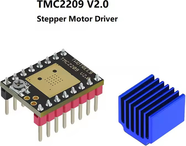 TMC2209 V2.0 Schrittmotortreiber mit 2,5 A, UART Ultra Silent Driver und Stepstick-Unterstützung für 3D-Drucker SKR V1.3 - Bild 1