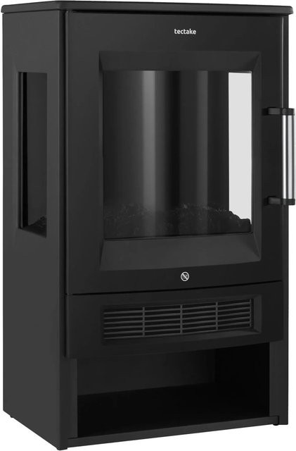 tectake Elektrokamin mit 3D-Flammeneffekt und App-Steuerung, Schwarz, B/T/H: 44 x 36 x 75 cm - Bild 2
