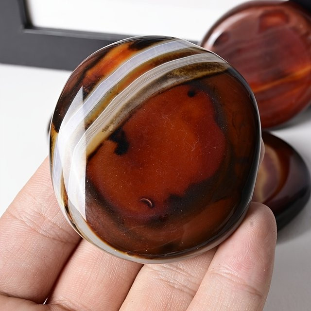 CrystalHola Sardonyx-Palmenstein, Bunt, Unisex - Bild 1
