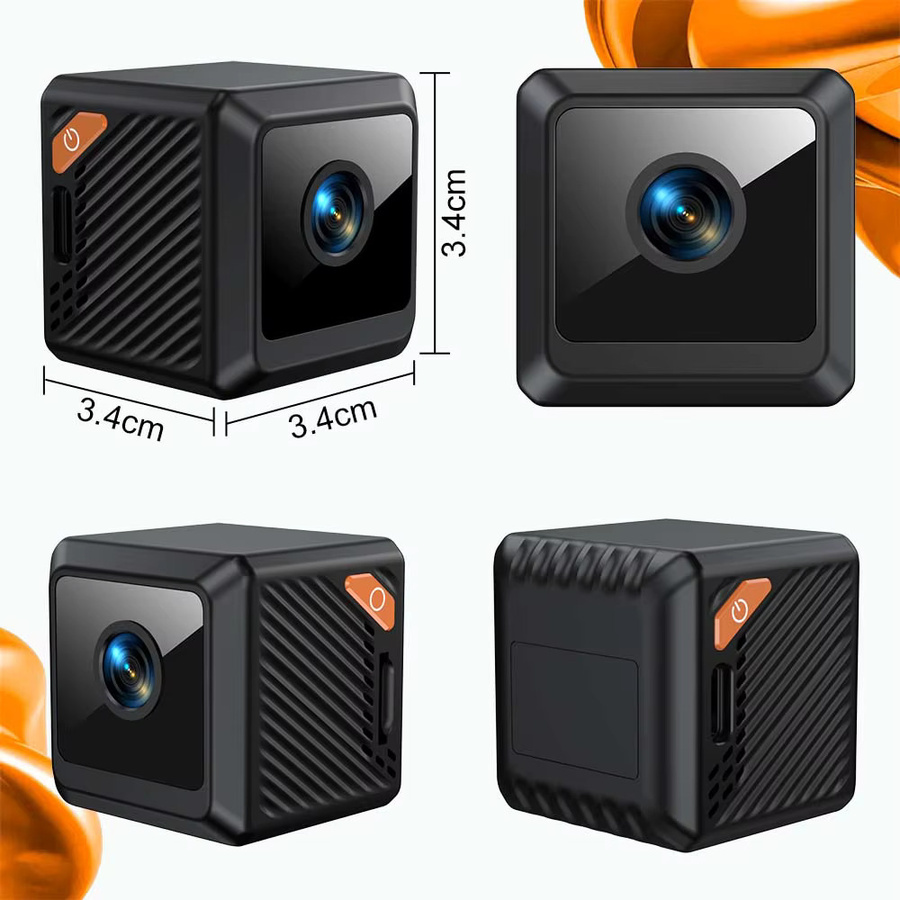 NUOYING W02 Smart Home Mini Kamera Wi-Fi 1080P CCTV Sicherheitsüberwachung mit Nachtsicht in Schwarz - Bild 5