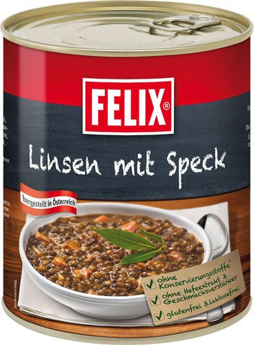 Felix Linsen mit Speck 800 g - Bild 1