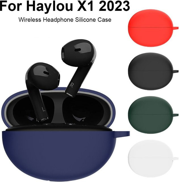 Silikon Schutzhülle für Haylou X1 2024 in Blau, wasserdichte und staubdichte Anti-Drop Hülle für drahtlose Kopfhörer - Bild 1