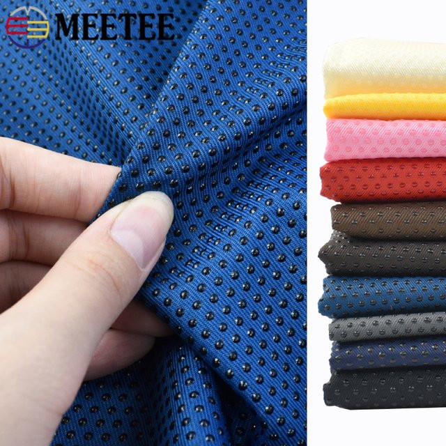 Meetee Antirutsch-Stoff mit Gummi-Punkten in Schwarz und Multicolour, B/T: 200 x 150 cm - Bild 1