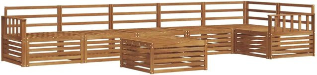 vidaXL Outdoor-Sofagarnitur 7-teilig aus Massivholz Akazie in Braun - Bild 1