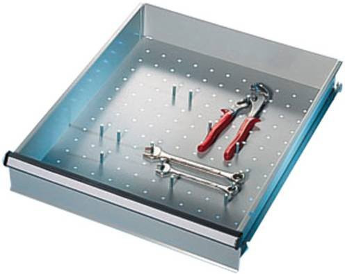 Manuflex ZB3085 Werkzeughalter für Gehäuse-Schubfächer in Silber, H: 25 mm, Ø: 6 mm, für Blendenhöhe 50-300 mm - Bild 1