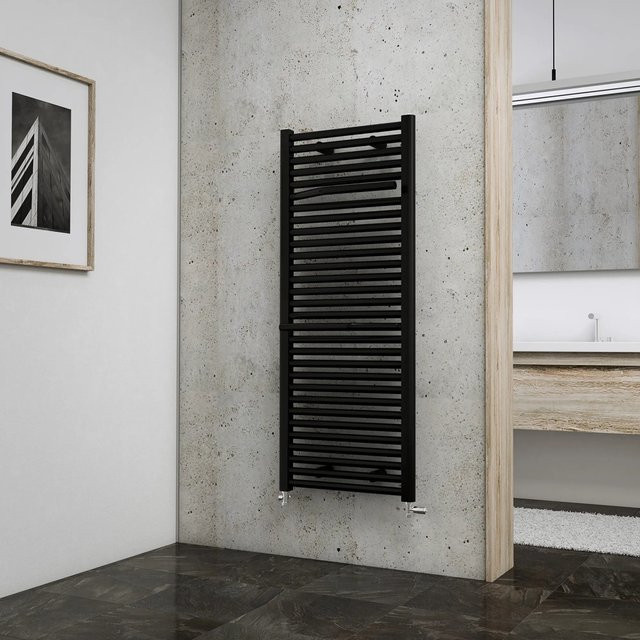 Schulte Design-Heizkörper Miami Anthrazit mit Anschluss von unten 754 W - Bild 1