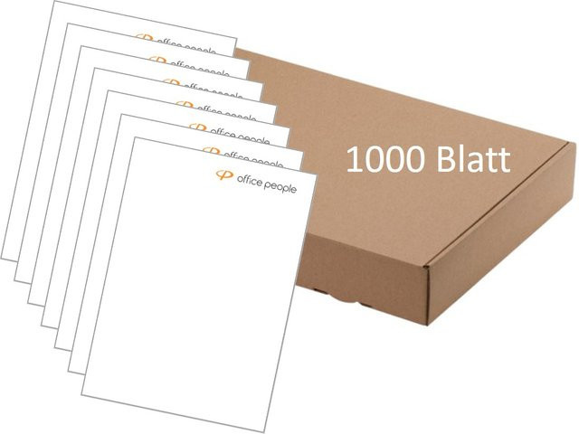Office People Briefbogen DIN A4 in Weiß, 1000 Stück, mattes Papier, 90 g/m² - Bild 1