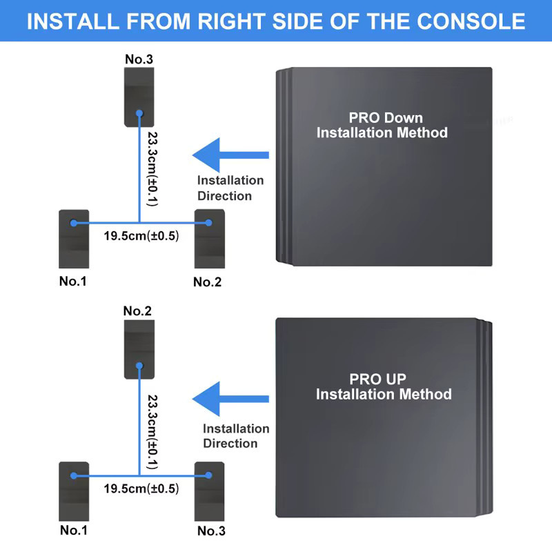 3er Set Wandhalterung für PlayStation 4 und PS4 Pro von TECTINTER in Schwarz - Bild 6