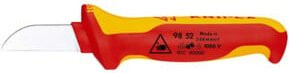 Knipex Kabelmesser 98 52 mit isolierendem Mehrkomponenten-Griff in Rot, VDE-geprüft, Länge: 190 mm - Bild 1