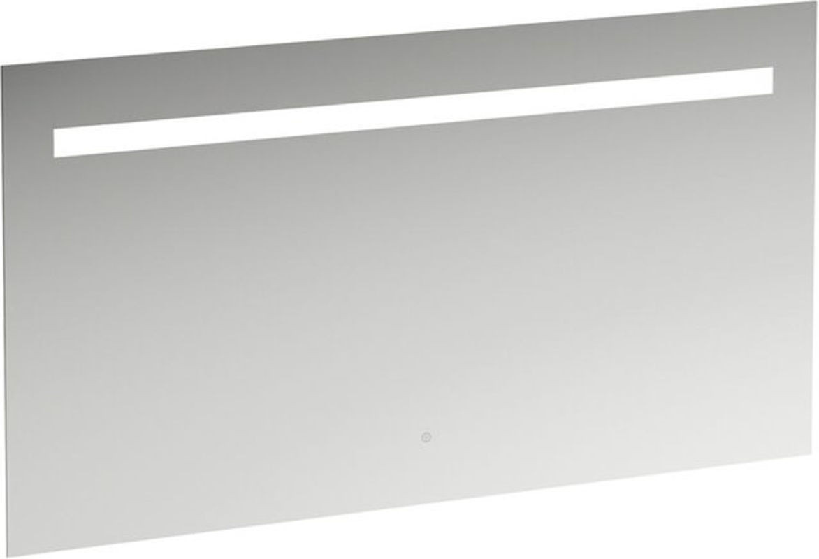 Laufen Leelo Wandspiegel mit LED-Beleuchtung in Silber, B: 130 cm, H: 70 cm - Bild 1