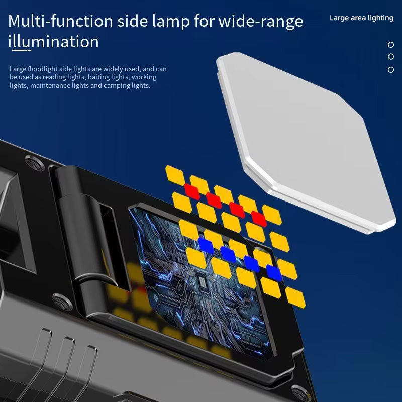 ESMARTER LED Clip-Scheinwerfer mit Bewegungssensor, wiederaufladbare Mini-Nachtleuchte in Schwarz, wasserdicht für Camping, Angeln und Garten - Bild 5