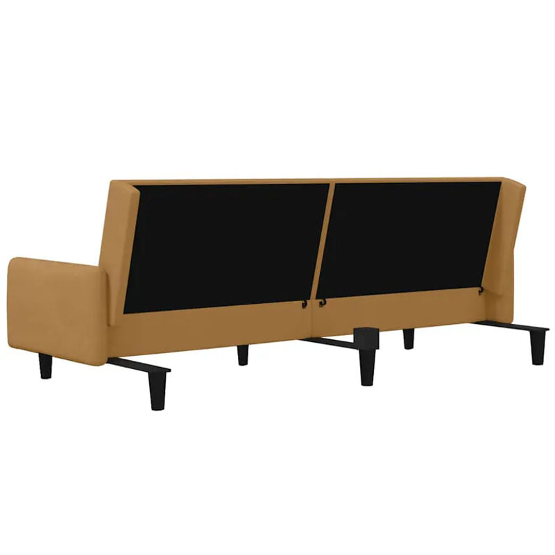 Vidaxl 2-Sitzer Sofa in Braun mit Samtbezug im modernen Design - Bild 4