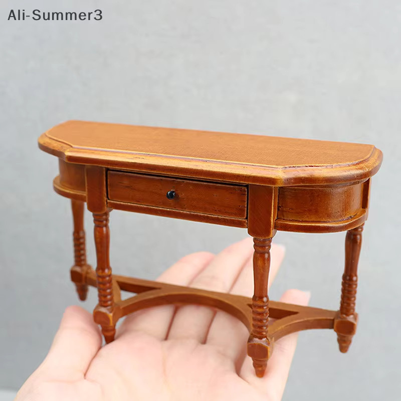 JETTING Puppenhaus Miniatur Retro Halbbeistelltisch Sideboard, Zubehör - Bild 2