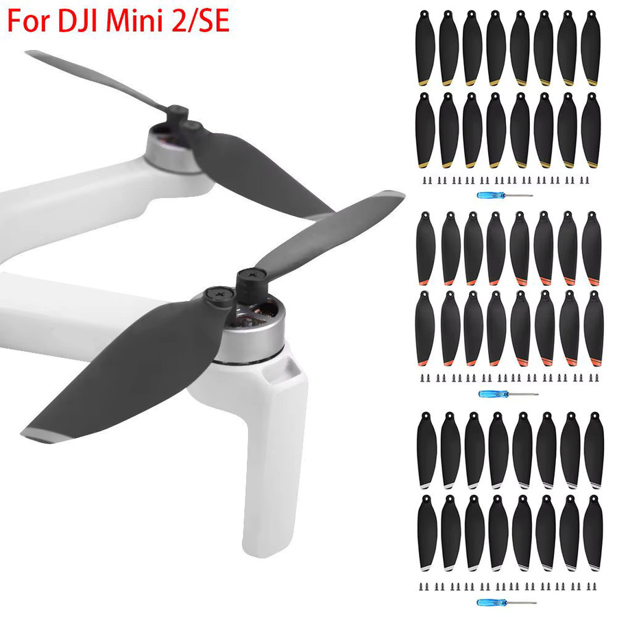 DJI Ersatzpropeller 4726F für Mini 2 und Mini SE in Schwarz und Silber, geräuscharme Propellerklingen für deine Drohne - Bild 3