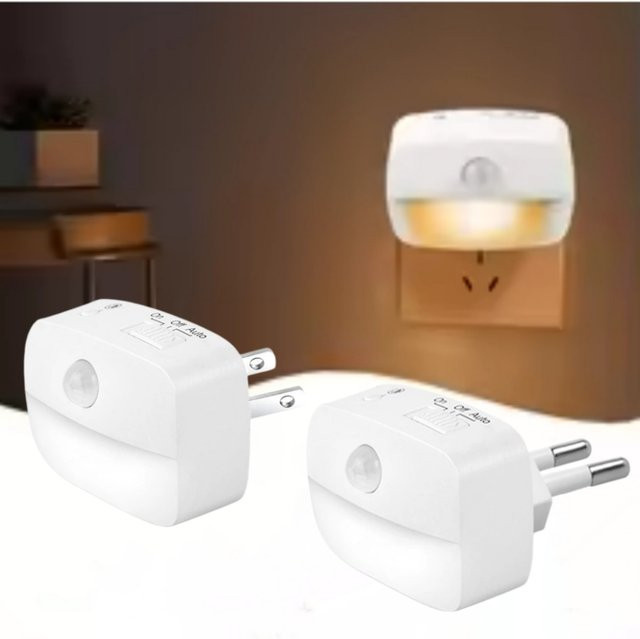 GGBEE LED-Nachtlicht mit Bewegungssensor in Weiß für Schlafzimmer, Flur, Küche und Treppen - Bild 1