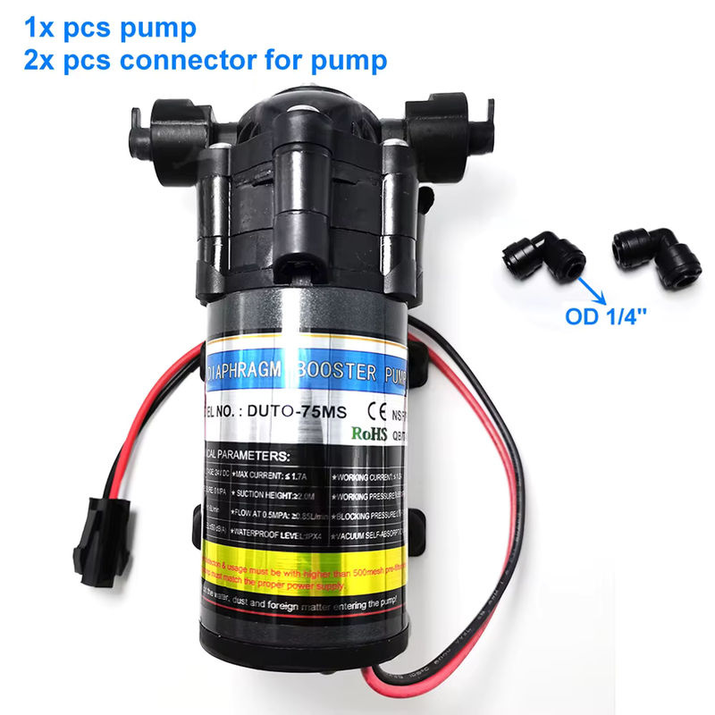 Hot Booster Silent Hochdruck-selbstansaugende Pumpe für Nebelkühlsysteme, 24 V DC, 75 Gallonen - Bild 3