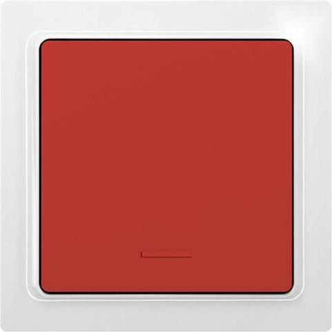 Eltako Funk-Taster F1T55E-wg/rot 1-Kanal Aufputz mit 30m Reichweite in Weiß und Rot - Bild 1
