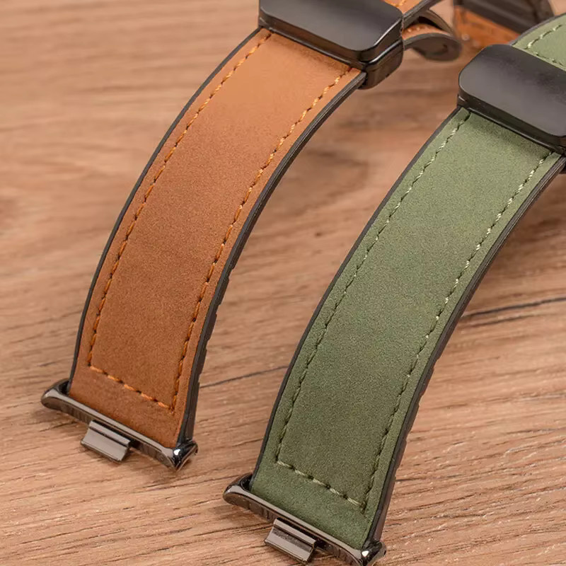 Xiaomi Uhrenarmband, Silikon, Leder, Schwarz, Unisex - Bild 2