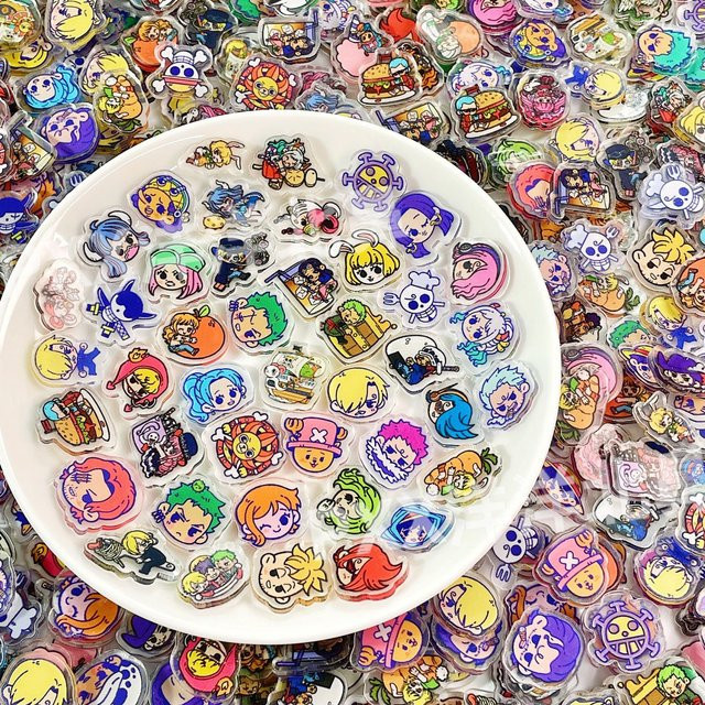 Bandai Mini-Acrylplatten, Zubehör, 100-teiliges Set, Bunt / Mehrfarbig - Bild 1