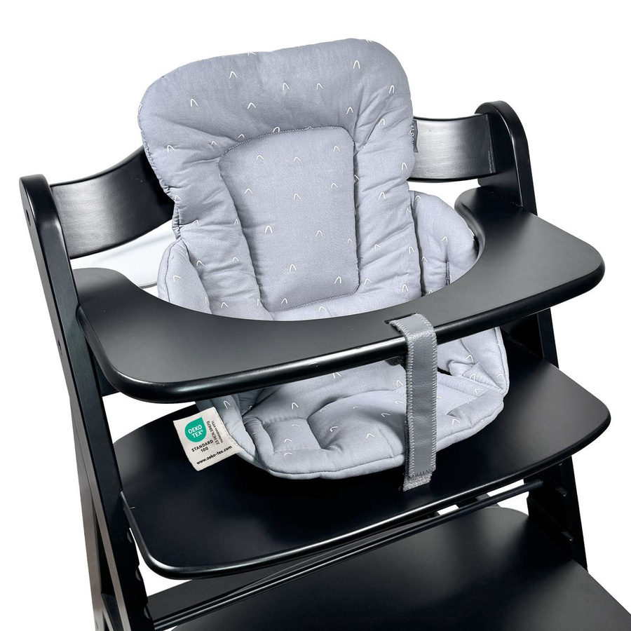 LaLoona Sitzverkleinerer Curves für Hauck Alpha Hochstuhl, Grau, Textil aus Baumwolle - Bild 1
