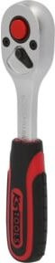 KS Tools Mini-Umschaltknarre 1/4 Zoll aus Chrom-Vanadium in Silber - Bild 2