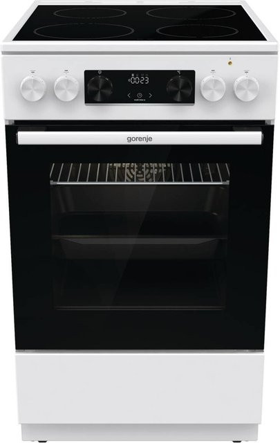 Gorenje Standherd mit Glaskeramikkochfeld in Weiß B/H/T: 50 x 85 x 59 cm - Bild 1