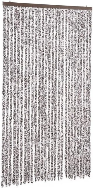 vidaXL Insektenschutz-Vorhang aus Chenille in Braun und Beige, B: 118 cm, H: 220 cm - Bild 1