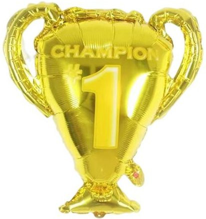 Aufblasbarer Trophäenballon aus Aluminiumfolie in Gold und Gelb von Pwichdn als dekoratives Partyzubehör - Bild 1