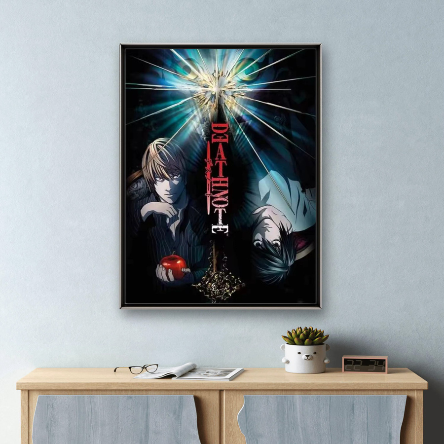 Potdemiel 5D DIY Diamant-Malerei-Set Death Note Anime Mosaik Stickerei in Multicolor, Breite: 40,0 cm, Höhe: 30,0 cm - Bild 2