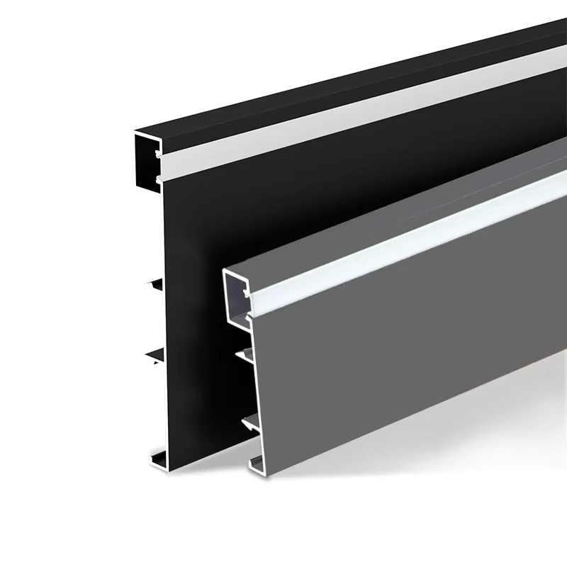 Khelse LED Aluminium Profil mit PC-Abdeckung für Hintergrundbeleuchtung, Schwarz, Länge: 1 m, Höhe: 78 mm - Bild 5