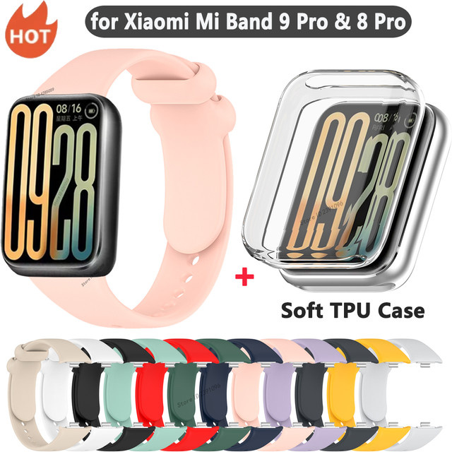 FIFATA Uhrenarmband Silikon, Weiß, Xiaomi Mi Band 9 Pro / 8 Pro, Unisex - Bild 1
