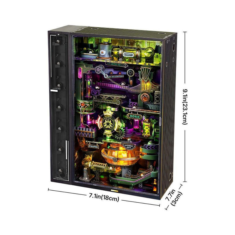 ROBOTIME ROKR Alchemie Stadt Murmelbahn Mechanisches 3D-Puzzle MR04S in Multicolor - Bild 4
