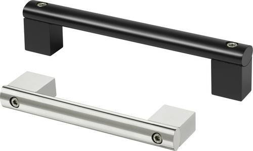 Rohde Gehäuse-Griff A7-13.F120.14 in Schwarz, matt, Aluminium, 2er-Set, Länge: 150 mm, Breite: 20 mm, Höhe: 39 mm - Bild 1