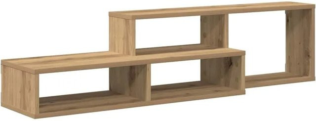 vidaXL Wand-TV-Stand aus Holzwerkstoff in Eiche, Braun, B/T/H: 120 x 25 x 28,5 cm - Bild 1
