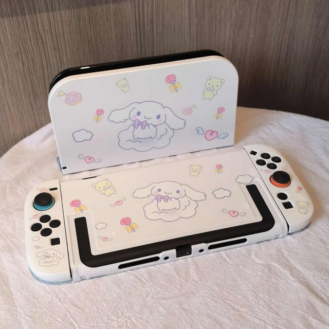 Cinnamoroll Anime Schutzhülle für Nintendo Switch 2 Generation in Weiß von Bandai - Bild 1