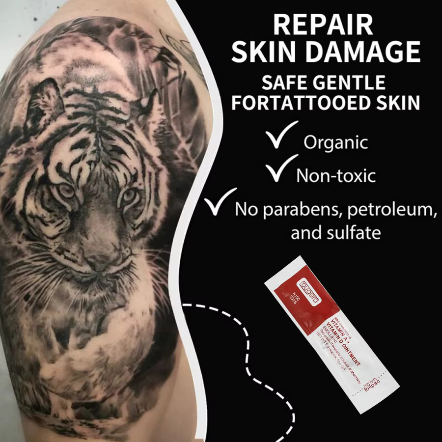 Fougera Tattoo Nachsorge Creme, Vitamin A&D, Unisex - Bild 3