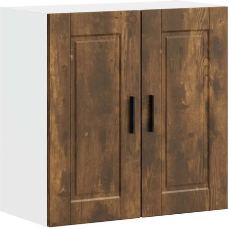 vidaXL Küchen-Hängeschrank Porto in Räuchereiche, Wandregal aus Holzwerkstoff in Braun, B/T/H: 60 x 31 x 60 cm