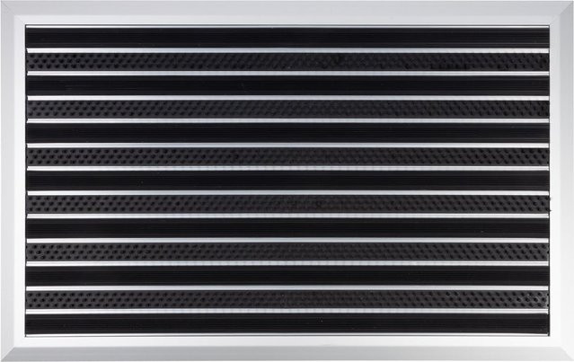 Karat Alu-Fußmatte Spectral aus Aluminium und PVC mit Bürsten, wetterfest und UV-beständig, B/T: 47 x 68 cm - Bild 1