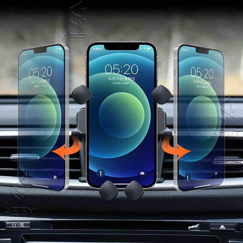 Handyhalterung für Volvo V90 (2016-2024) als spezielle GPS-Mobilhalterung für das Autozubehör in Schwarz - Bild 2