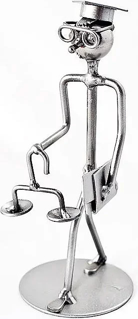 Hinz & Kunst Metallfigur Rechtsanwalt Jurist Wired Line in Silber - Bild 1