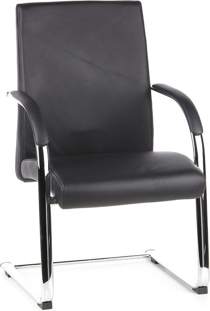 hjh OFFICE Freischwinger BAROLO V mit Armlehnen aus Leder - Bild 1
