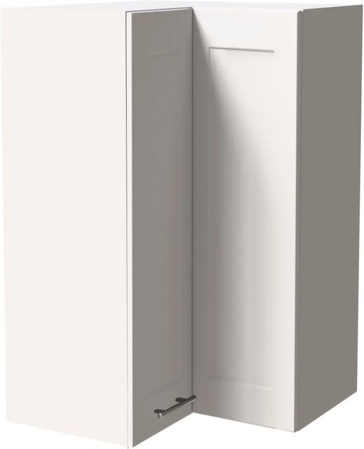 Eckhängeschrank Oslo von Feldmann-Wohnen in Weiß Matt, B/T/H: 60 x 60 x 96 cm - Bild 1