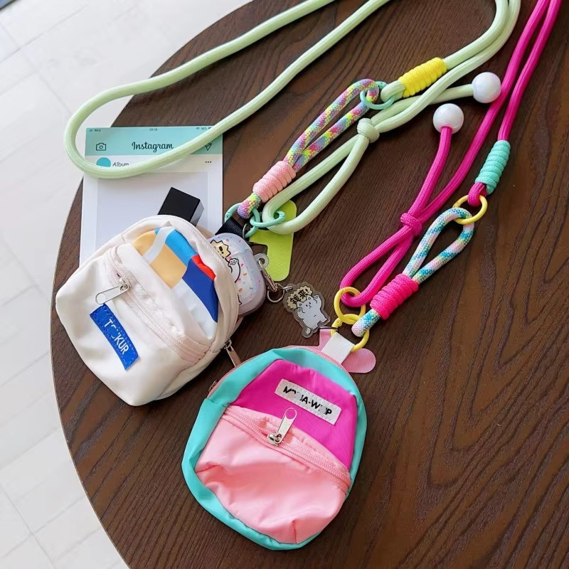 EHUIDE Verstellbares Handy-Lanyard mit Geldbörse und Handgelenkschlaufe in Multicolour, 120 cm Umhängeband als Anti-Verlust-Schutzhülle und Outdoor-Seil mit Münzbörse - Bild 2